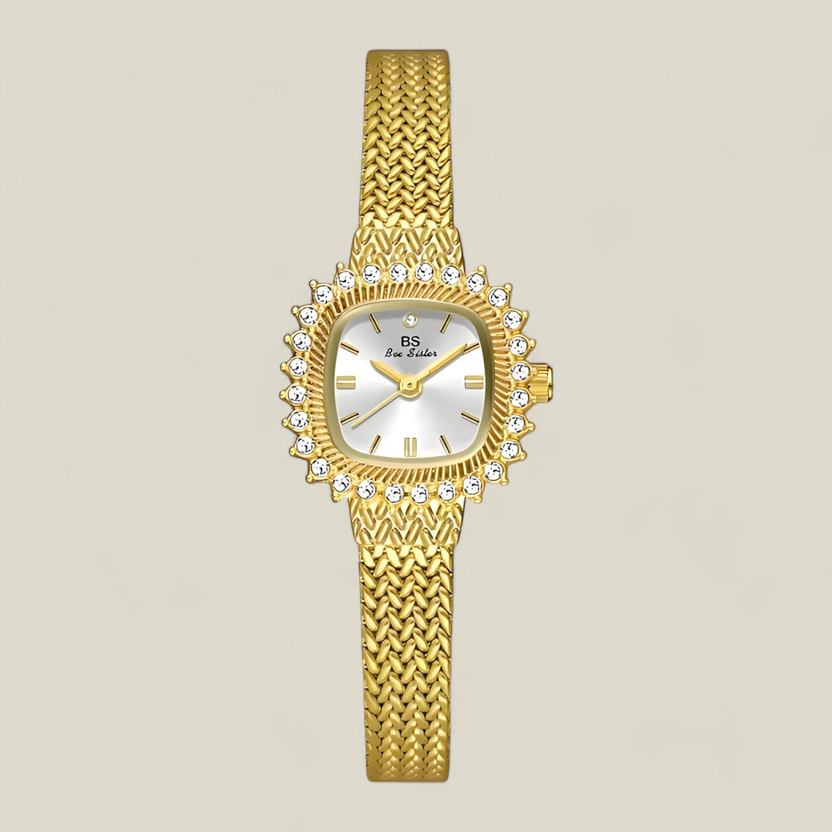 Glamouröses Goldenes Mesh-Uhr - Strahlende Eleganz für jeden Anlass