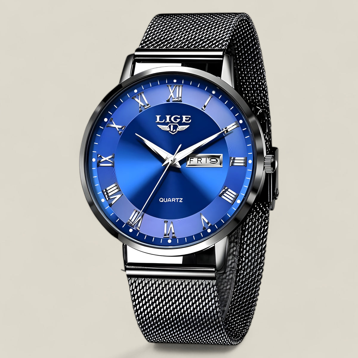 Lina | Elegante Stahl-Mesh-Uhr - Stilvoller Begleiter für jeden Tag