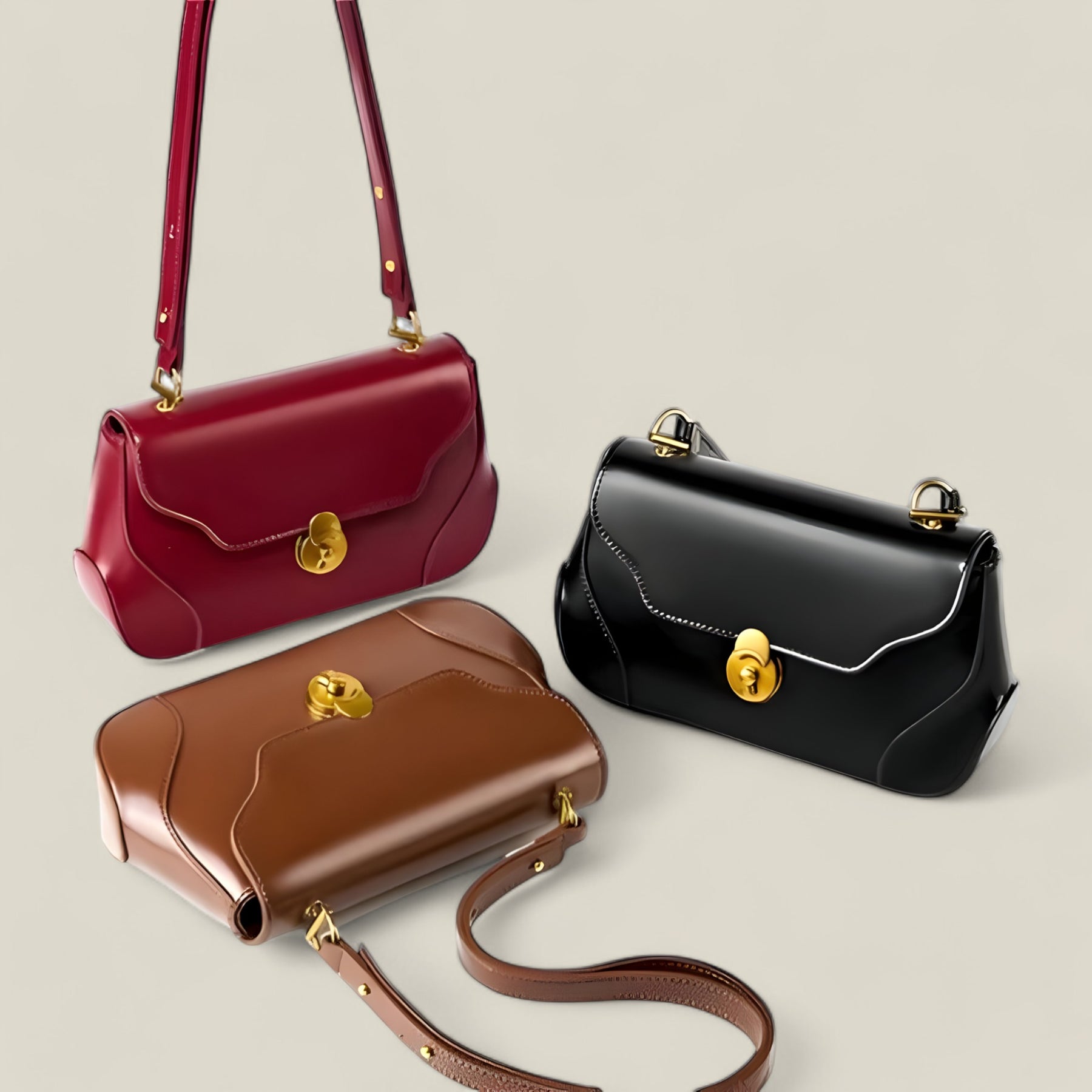 Burminsa | Trendige Sattel-Crossbody-Tasche - Modische Kompakte Begleiterin - - Burminsa | Trendige Sattel-Crossbody-Tasche - Modische Kompakte Begleiterin - €25 - Concept FashionLab