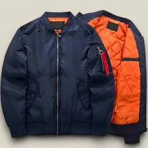 Logan | Pilot Bomberjacke - Militärwärme für Herbst & Winter - Blau Dickes - Logan | Pilot Bomberjacke - Militärwärme für Herbst & Winter - €25 - Concept FashionLab