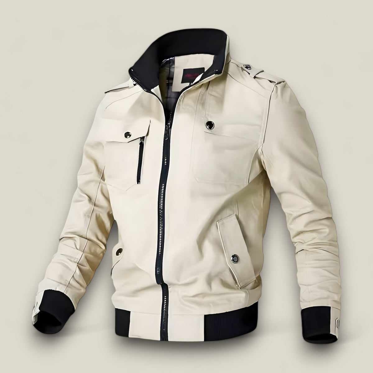 Luca | Herren Bomberjacke - Slim Fit - Khaki - Luca | Herren Bomberjacke - Slim Fit - €25 - Concept FashionLab