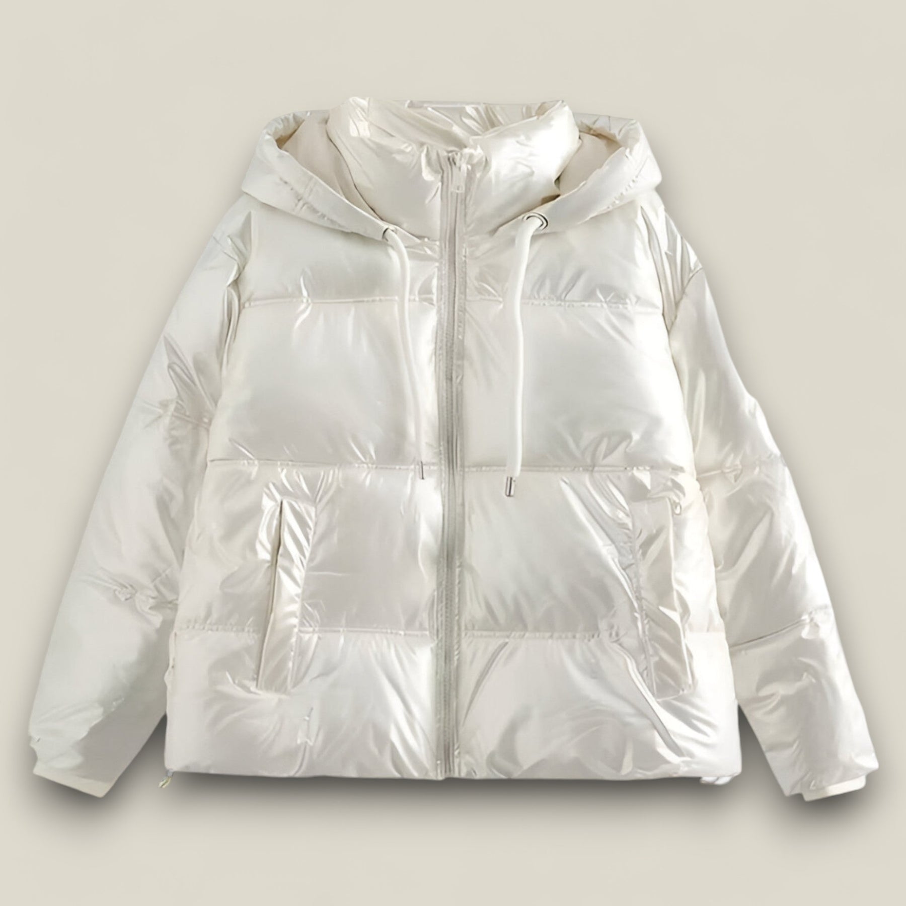 Alva | Wintermantel - Eleganter Kapuzenanorak - Weiß - Alva | Wintermantel - Eleganter Kapuzenanorak - €25 - Concept FashionLab