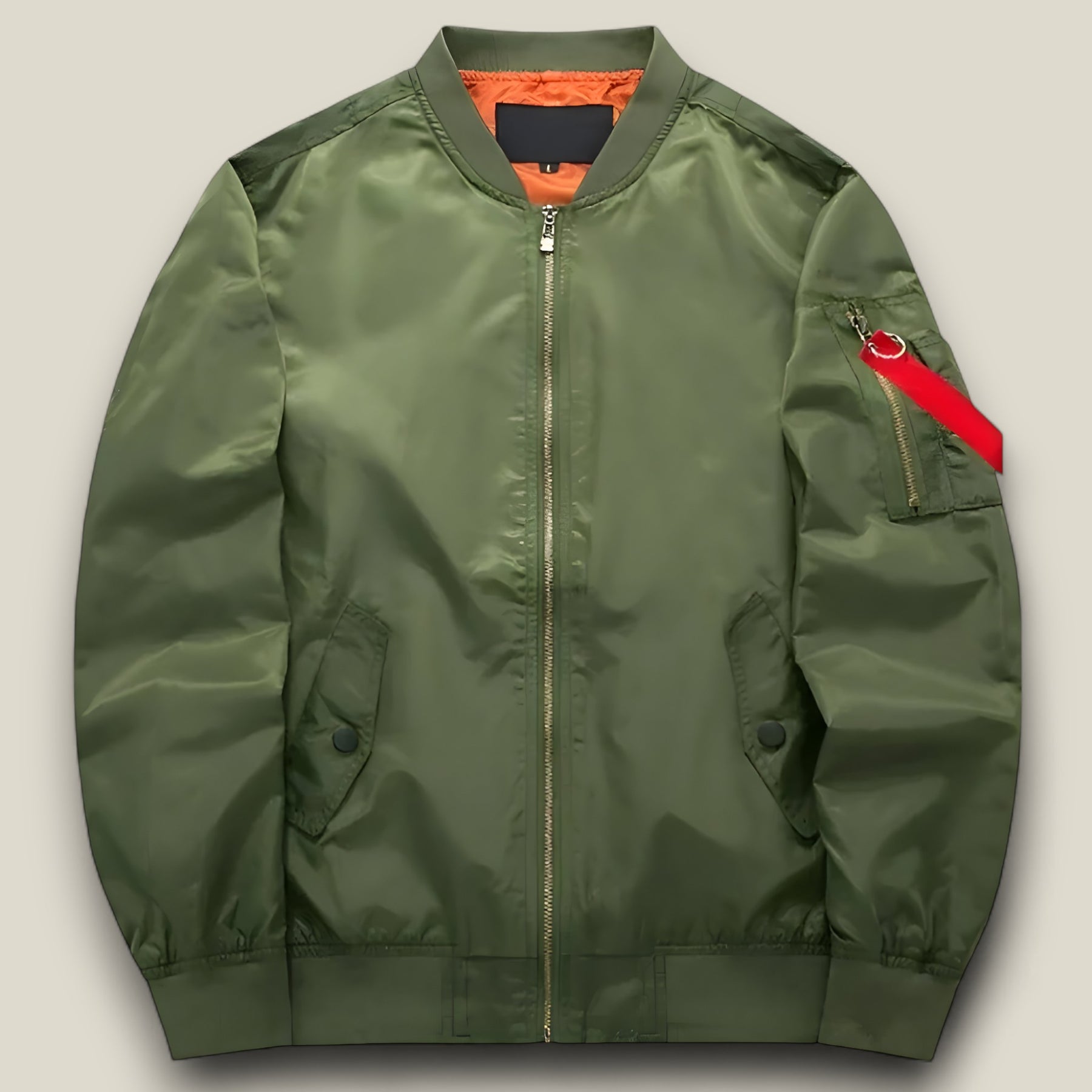 Logan | Pilot Bomberjacke - Militärwärme für Herbst & Winter - Grün Dünn - Logan | Pilot Bomberjacke - Militärwärme für Herbst & Winter - €25 - Concept FashionLab