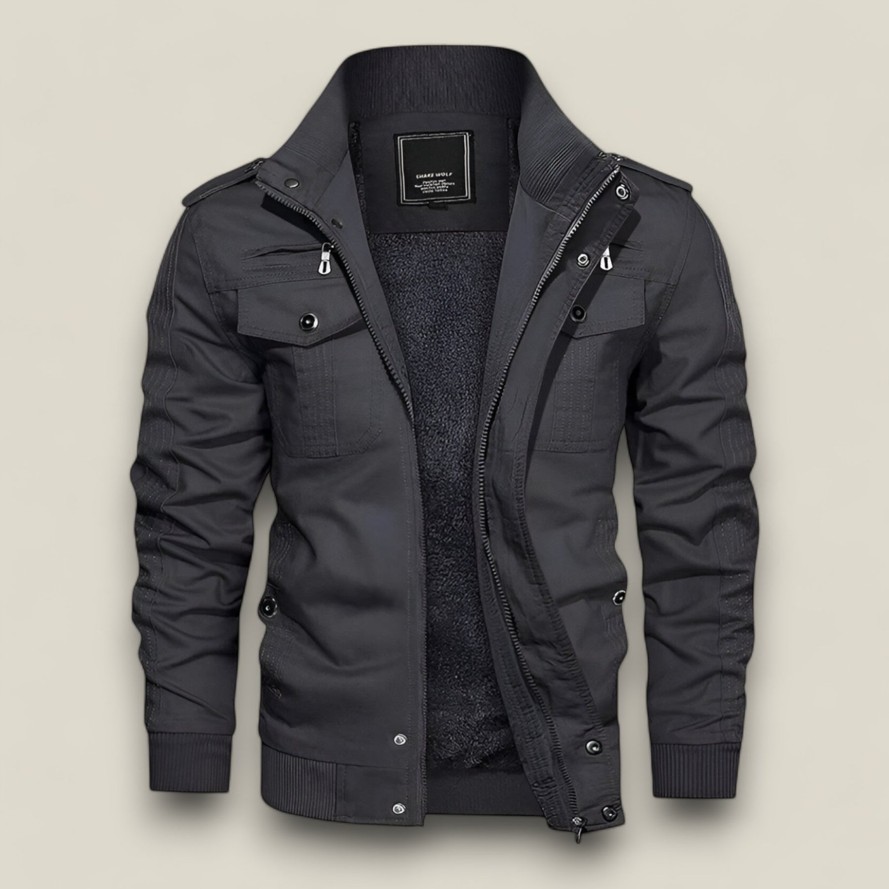 Magcomsen | Herren Fleecejacke Winddicht - Dunkelgrau - Magcomsen | Herren Fleecejacke Winddicht - €25 - Concept FashionLab