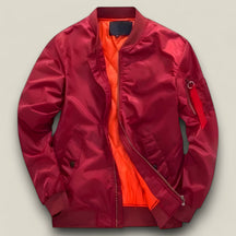 Logan | Pilot Bomberjacke - Militärwärme für Herbst & Winter - Rot Dickes - Logan | Pilot Bomberjacke - Militärwärme für Herbst & Winter - €25 - Concept FashionLab