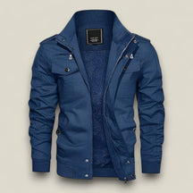 Magcomsen | Herren Fleecejacke Winddicht - Blau - Magcomsen | Herren Fleecejacke Winddicht - €25 - Concept FashionLab